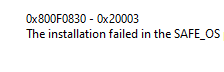 【パソコン修理】Windows 11のインストールが【0x800F0830】エラーで失敗する問題