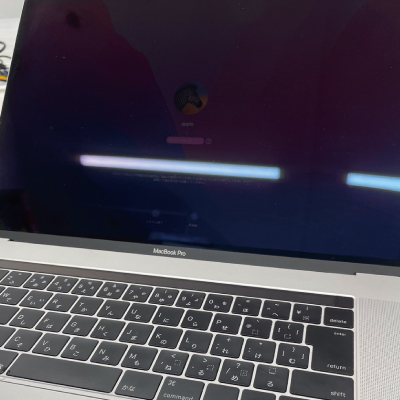 MacBookProの液晶表示が暗い状態