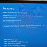 0xc000000f　エラーが出てしまっている画面